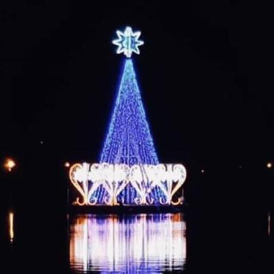 China High Quality Outdoor Led Artificial Static Or Flicker 3d Decoration Pattern Christmas Tree Light for sale