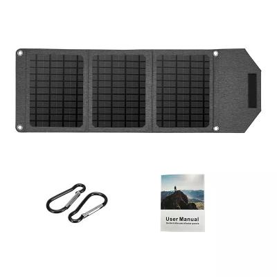 China WeiWu High Quality Single Crystal Solar Cell 20 Watt 6 Volt Outdoor Charging Output Portable Folding Solar Panels 408mm*366.5mm*17mm Length Width Â ± 3 for sale