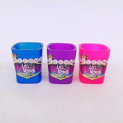 China Europe colorful souvenir shot glass OEM/ODM high quality shot glass tourist souvenir for sale