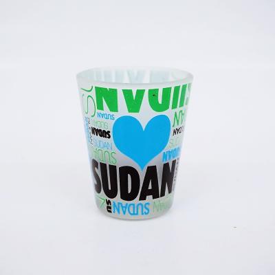 China Europe 3oz colored vodka tourist souvenir shot glass cups for present for sale