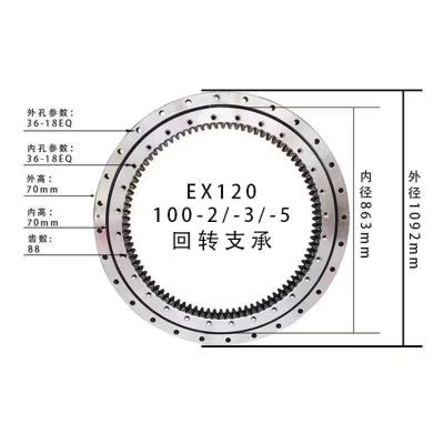 China Used For Excavator Spare Parts Excavator Slewing Ring Bearings EX100-2cat Excavator Swing Bearing for sale