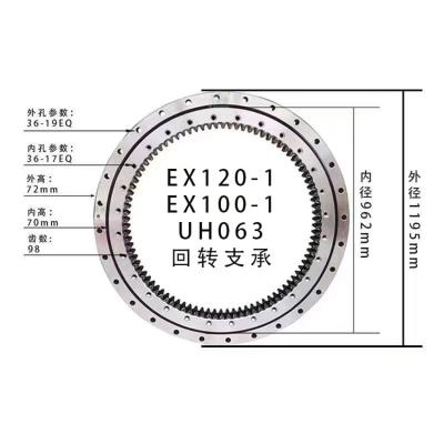 China Used For Excavator Spare Parts Excavator Slewing Ring Bearings UH063 Excavator Swing Bearing for sale