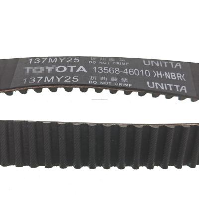 China China 13568-46010 Auto Rubber Car Engine Timing Belt 13568-49025 Standard Size for sale