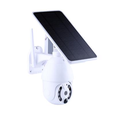 China NIGHT VISION with Panel Powered Outdoor Floodlight Two-Way Audio Spotlight Security Energy Systems NIGHT VISION CCTV Solar IP Camera 4g for sale