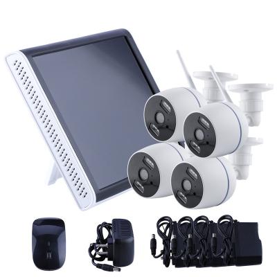 China Full Built-in 4 Vision 3mp Standlone 3mp 4ch Ahd Dvr Nvr Siren 3mp Channel LS Camera Dome CCTV Kit for sale