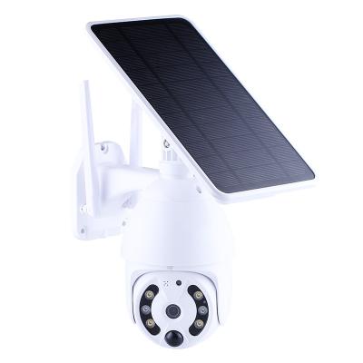 China PAN-TILT OEM HD 2MP 1080P Solar Powered IP Camera Outdoor Waterproof Night Vision 4G Sim Battery Powered Wireless Wifi 4g Camera for sale