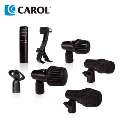 China CAROL Professional Cable Microphone Cymbals and Drum Mic 4-Piece and 7-Piece Kits for sale