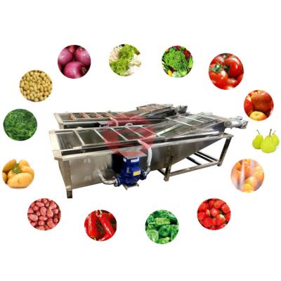 China High Efficiency Commercial Automatic Fruit Vegetable And Frequency Fruit Bubble Washing Machine for sale