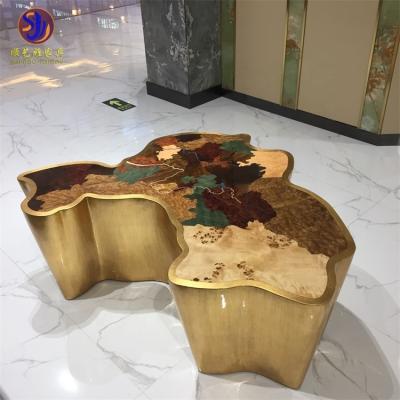 China China Customized Rotating Glass Tea Table by Customized Marble and Granite Tops Manufacturer-Supplier for sale