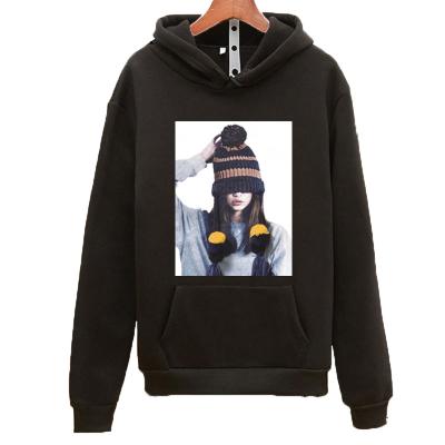 China Breathable Warm Fleece Plus Size Tops Female Cartoon Print Sweatshirts Hooded Hoodies Women for sale