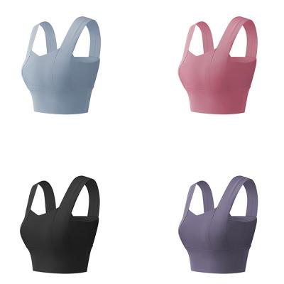 China Wholesale Breathable Quick Dry Sports Bra S-XXL Female Fitness Sports Yoga Wear Sportswear Padded Seamless Women Push Up Fitness Bra Top for sale