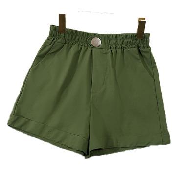 China Newest Women's Summer Casual Stylish Breathable Solid Color Casual Shorts for sale