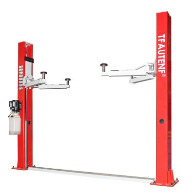 China TFAUTENF 4T Hydraulic Car Lift Two Post Car Lift Floor Plate Car Lift for sale