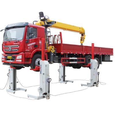 China 500~1120mm TFAUTENF Truck Lifter For Heavy Duty Vehicle Mobile Lift / TL-4155 Four Column Truck Lift for sale