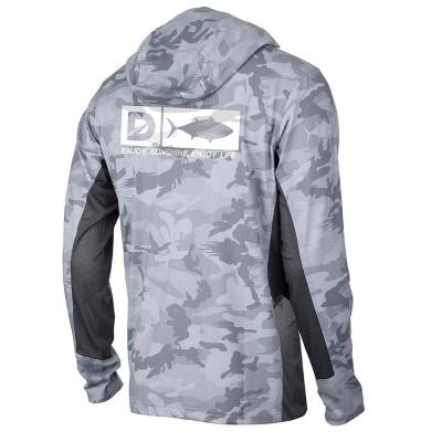 China Customized Antibacterial Camouflage Hoodie Outdoor Series Design Fishing Set Sunscreen Long Sleeve Quick Drying Face Protection Fishing Hoodie for sale