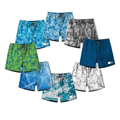 China Wholesale Custom Logo Sports Mens Anti-Wrinkle Running Shorts Sunscreen Surfing Shorts Four Way Stretch Fabric for sale