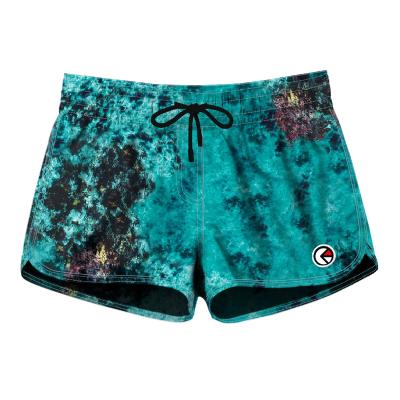 China Antibacterial Custom Women Beach Shorts High Quality Sublimation Printing Women Beach Board Shorts for sale