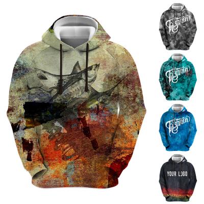 China chunk pullover hoodies men's digital hoodies men's hoodies custom-made anti-wrinkle sweatshirt full polyester printing men's hoodies for sale