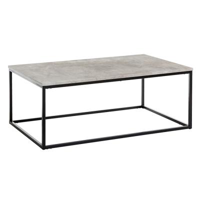 China modern modern coffee table with metal frame design for living room and office wooden coffee table for sale