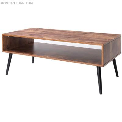 China Modern MDF living room furniture home hotel table metal tube coffee table for sale