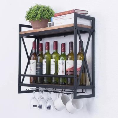 China Cooling Hot Sale High Quality And Excellent Modern Home Furniture Prices Metal Wood Wine Rack for sale