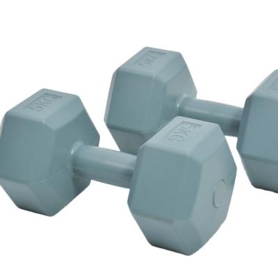 China Plastic Dip In The Dumbbell Wholesale Custom Price Cute Vertical Red Digital Digital Grip Cement Thick Dumbbell Low Bar 1 Kg 3kg 5 Kg Dumbbell Set for sale