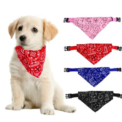 China Sustainable Adjustable Pet Dog Triangular Bandage Puppy Cat Scarf Bandana Collar Bibs Cat Neck Decor Dogs Cats Pets Accessories for sale