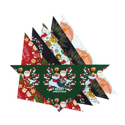 China Sustainable Dog Bandanas Christmas Pet Towel Cat Accessories Holiday Party For Puppy Pet Supplies Costume Large Dog Accessories for sale