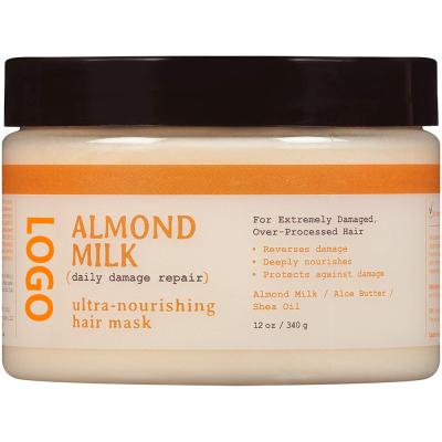 China Hair Treatment Private Label Almond Milk Conditioner Ultra-Nourishing Hair Treatment Customized Female Hair Care Product for sale