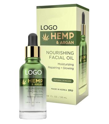 China Skin Revitalizer Private Label Hemp and Argan Nourishing Facial Oil for sale