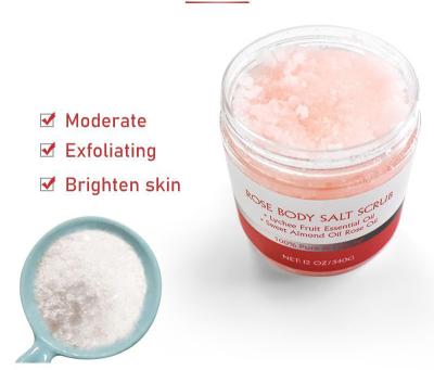 China Hair Removal Private Label Rose Bath Granule Body Scrub Facial Cleansing Scrub for sale