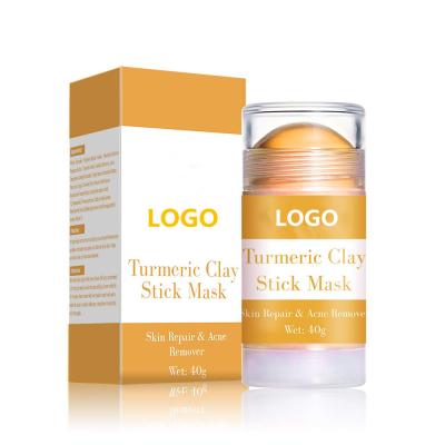 China Natural Brightening Moisturizer Private Label Turmeric Clay Stick Mask for sale