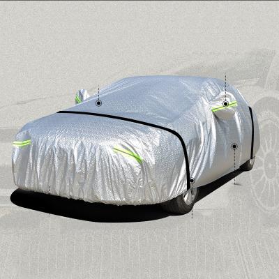 China Universal Sports Scratch Resistant Windproof UV Protection 24x7 PEVA Cotton Foil Car Covers Snowproof Universal Sports Car Covers for sale