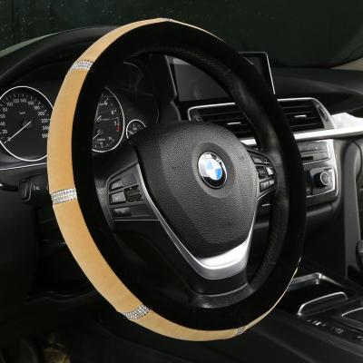 China 7 Years Hot Selling Luxury Cute Leather Car Steering Wheel Cover Amazon Amazon For Girl And Women for sale