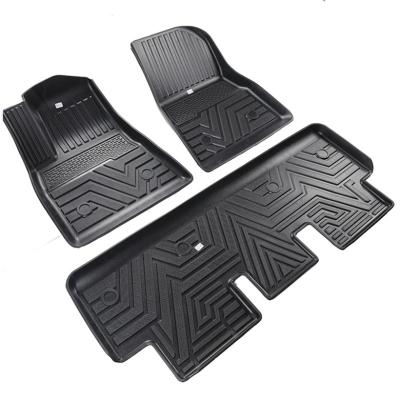 China Camouflage Forest 2021 Non-slip Easy To Clean New Design 5D Auto Interior Decorative Car Floor Mat For Tesla for sale