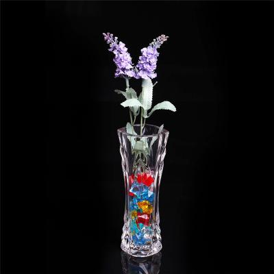 China Modern Holographic Rectangular Bohemian Clear Minimalist PC Weddings Decoration Large Acrylic Bud Vase For Sale for sale