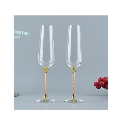 China American Style 7 Gift Newlyweds Luxury 6 Ounce Wedding Wine Glass Champagne Glass Set for sale