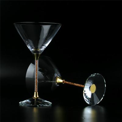 China Big Wholesale CLASSIC Handcrafted Creative Long Stem Martini Cocktail Glass Set High Quality for sale