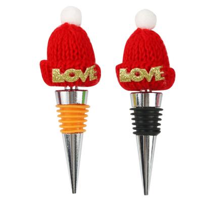 China DIY Bar Hotel Restaurant Home Halloween Kitchen Bar Tool Accessories New Year Santa Bottle Christmas Wine Stopper for sale