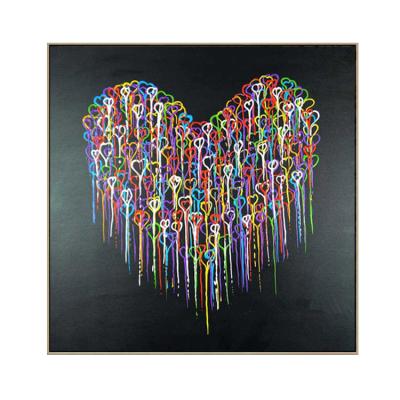 China Modern Abstract Canvas Painting A Heart Style Picture Modern Art Paintings Home Decoration for sale