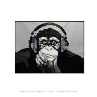 China Modern Handmade Abstract Animal Paintings Modern Art Monkey Painting Home Decor On Canvas for sale