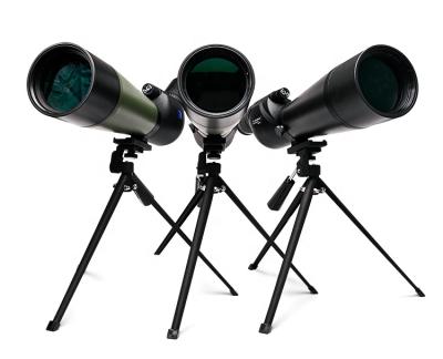 China 20x 40x 60x Bird Watching Telescopio Reflector Telescope Monocular Moving Rifle Hunting Spotting Scope 20-60x80 for sale