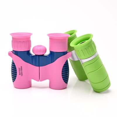 China ABS+Optical Glass+Metal USA Warehouse 6x21 8x21 New Fashion Kids Binoculars For Children Telescopio 10x22 Shockproof Telescope for sale