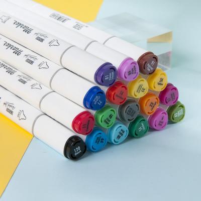 China Sketch Paint Drawing Top Selling 218-12 Factory To Supply Double Tip Alcohol Marker Pen Children Sketch Profession Paint Drawing for sale