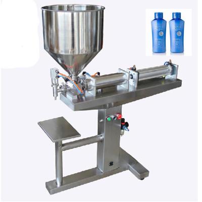 China Semi Automatic Pneumatic Plant Sauce Horizontal Creamy Filling Machine With Foot Pedal for sale