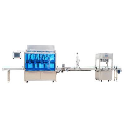 China Wholesale Customized High Quality Food Sanwan Maker Bottle Full Automatic Cosmetic Tracking Four Heads Filling Machine Line for sale