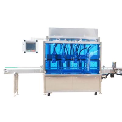 China Food Sanwan Factory Direct Custom Stainless OEM High Speed ​​Full Automatic Bottle Cosmetic Four Spout Tracking Filling Machine Equipm for sale