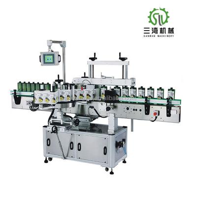 China High Speed ​​Double Side Square Oval Sticker Beverage Factory Price Bottle Labeling Machine for sale