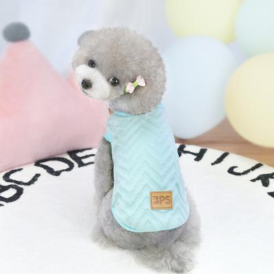 China New Stocked Pet Supplies Clothes Vest Pet Sweater Vest Teddy Dog Coats Pet Clothes Hot Custom for sale