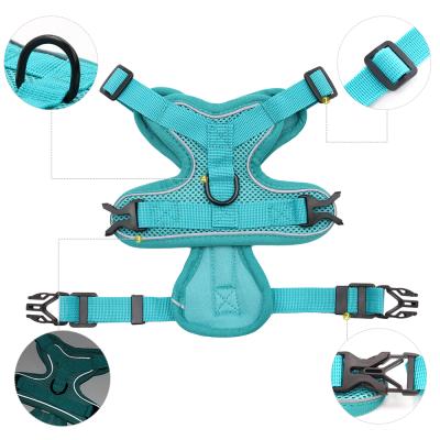 China Reflective Type Pet Dog Leash Vest Trunk Tie Down Cat Rope Dog Rope Custom Reflective Breathable Walking for sale